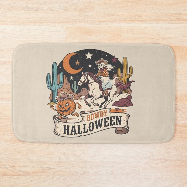Item preview, Howdy Halloween Western Ghost Cowgirl Pumpkin designed and sold by MythicCotton.