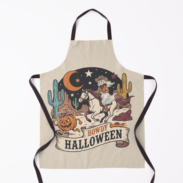 Item preview, Howdy Halloween Western Ghost Cowgirl Pumpkin designed and sold by MythicCotton.