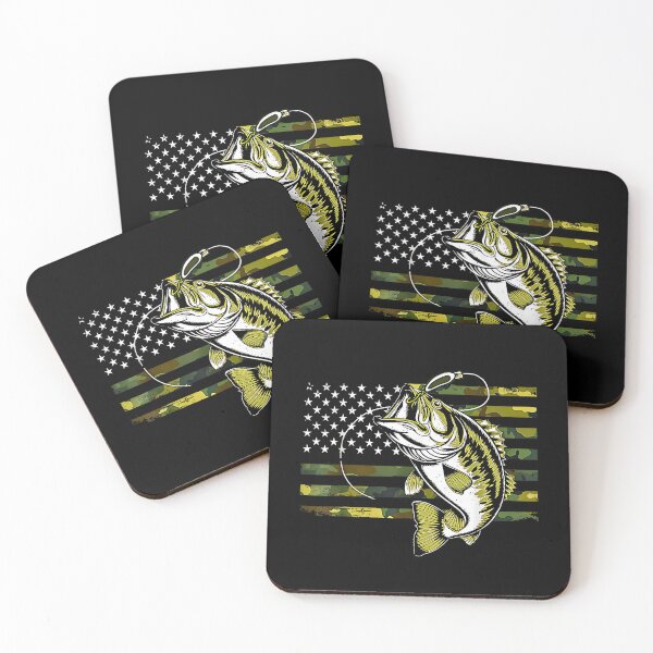 Item preview, American Fisherman Camouflage USA Flag Fish Fishing designed and sold by NinigFox.