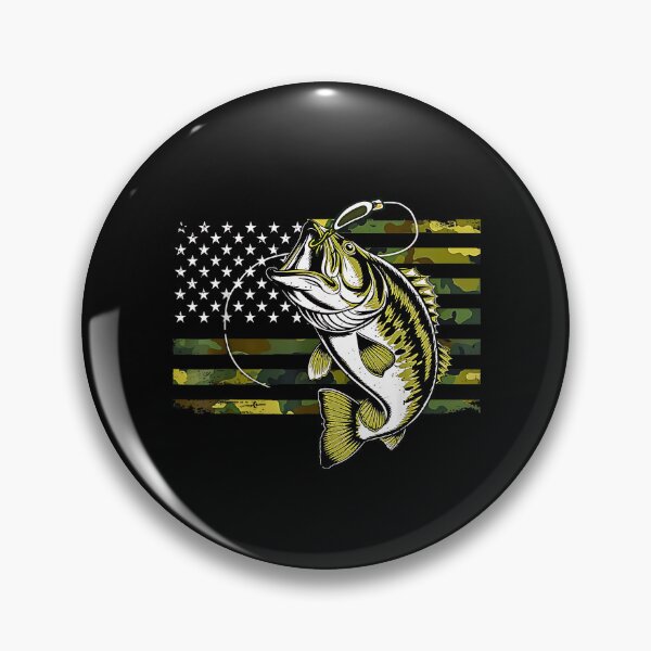Item preview, American Fisherman Camouflage USA Flag Fish Fishing designed and sold by NinigFox.