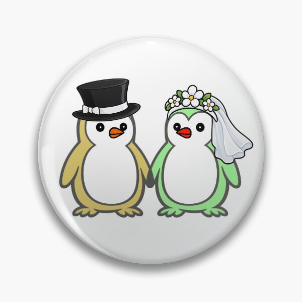 Item preview, Pippo Wedding – Bride & Groom Penguins Set 4 designed and sold by Pippo-Penguin.