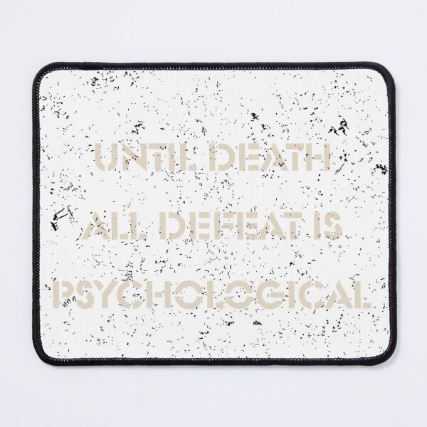 Item preview, Until Death All Defeat Is Psychological Motivational Quote Gym designed and sold by Love Christ Live Life.