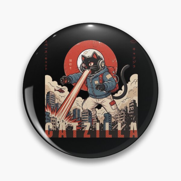 Item preview, Giant Catzilla Japanese Kaiju Cat | Lifestyle designed and sold by ferniesee.