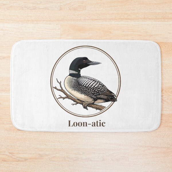 Item preview, Loon-atic Funny Common Loon - Lunatic Loon Birdwatcher Pun designed and sold by Neurospicy Trolls.