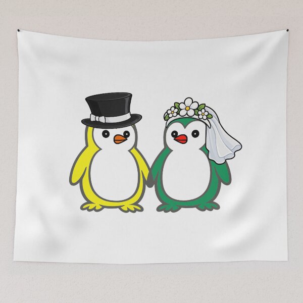 Item preview, Pippo Wedding – Bride & Groom Penguins Set 5 designed and sold by Pippo-Penguin.