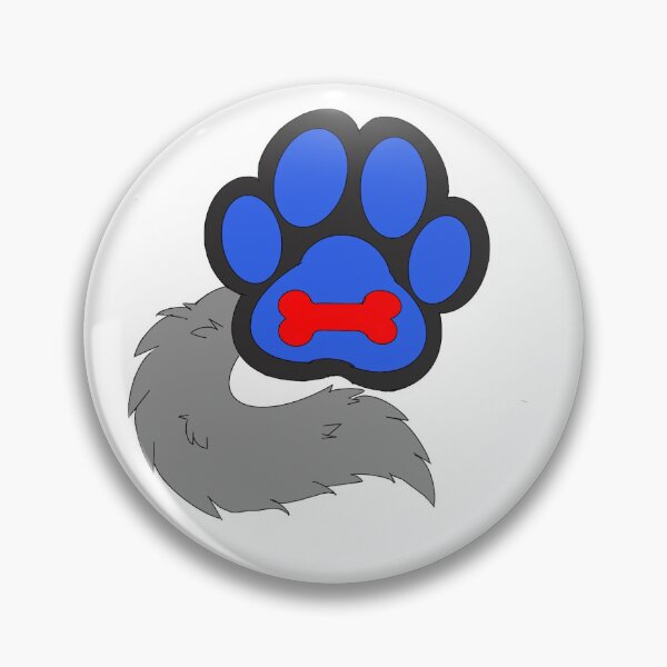 Item preview, pup paw with a wolf tail designed and sold by the-imPAWium.