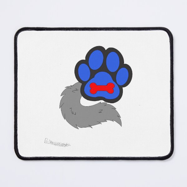 Item preview, pup paw with a wolf tail designed and sold by the-imPAWium.