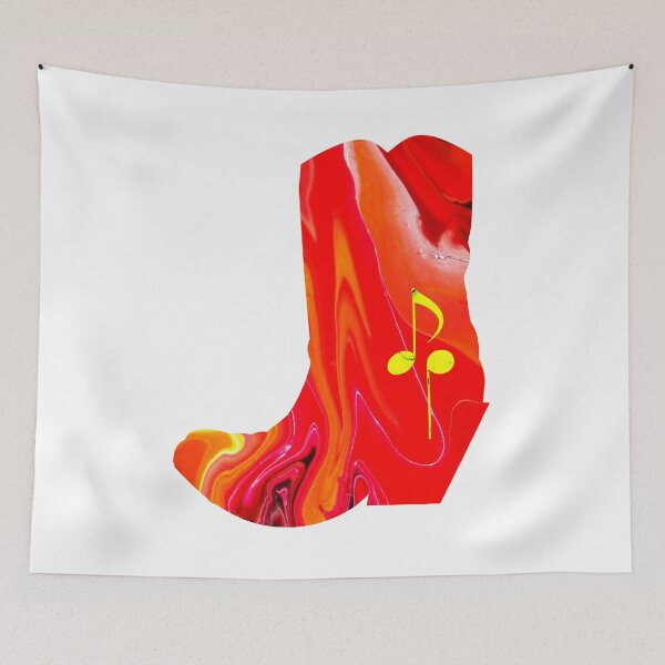 Item preview, Cowboy boot DP - Flow Art / Pour Painting - jdp-22-0008 designed and sold by ANomadDesigns.