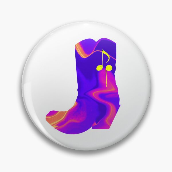 Item preview, Cowboy boot DP purp[ - Flow Art / Pour Painting - jdp-22-0009 designed and sold by ANomadDesigns.