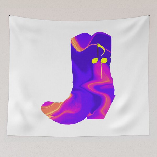 Item preview, Cowboy boot DP purp[ - Flow Art / Pour Painting - jdp-22-0009 designed and sold by ANomadDesigns.