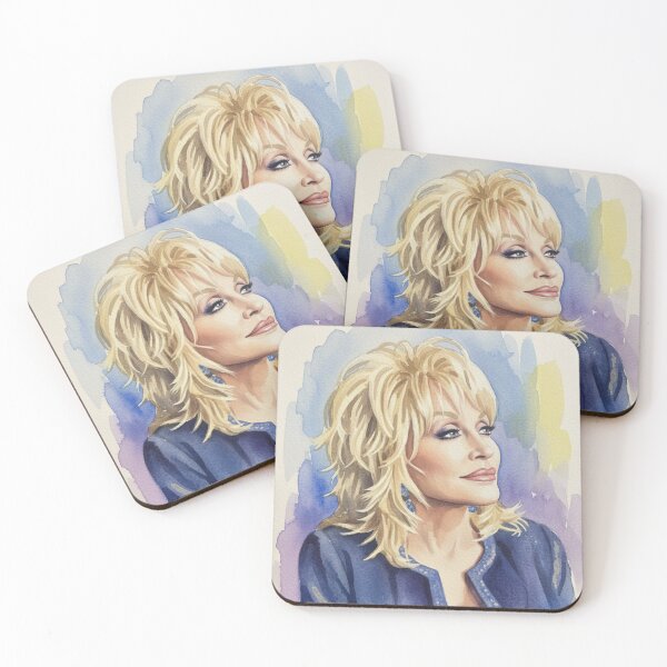 Item preview, Dolly Parton, watercolours. designed and sold by Pinkgnomie.