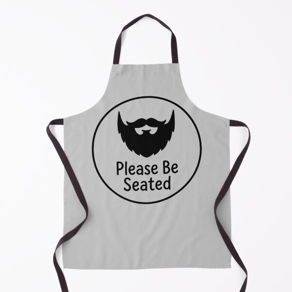 Item preview, Please Be Seated Bearded Face with Seating Message designed and sold by ThreadRiotTees.