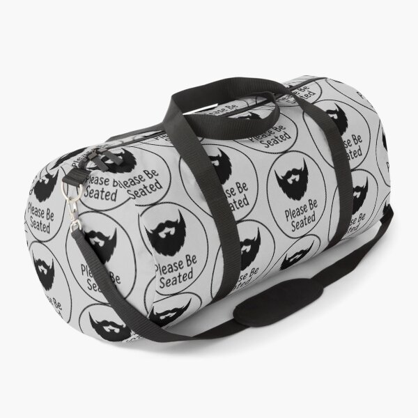 Item preview, Please Be Seated Bearded Face with Seating Message designed and sold by ThreadRiotTees.
