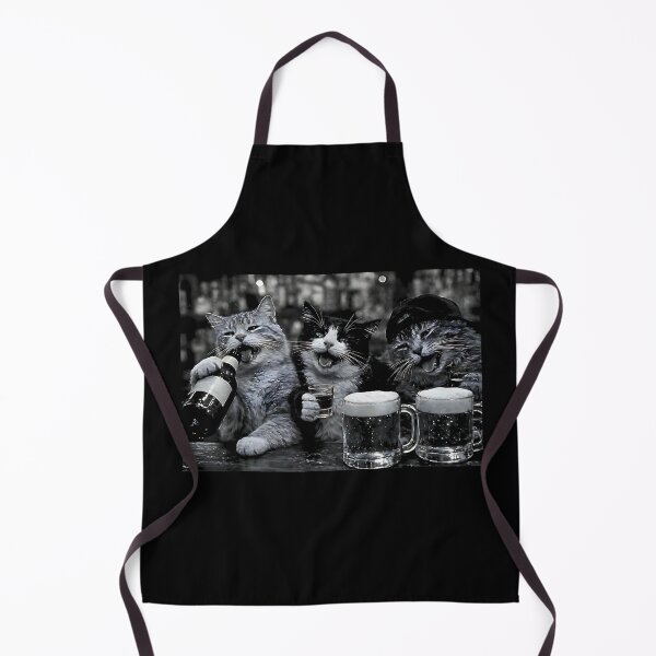 Item preview, Funny Cat Drinking Beer Vintage Retro Graphic Art designed and sold by NinigFox.