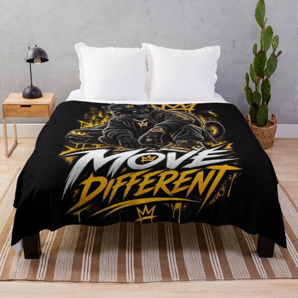 Item preview, Black Panther Move Different Urban Streetwear designed and sold by Svetrovnia - Street Style.