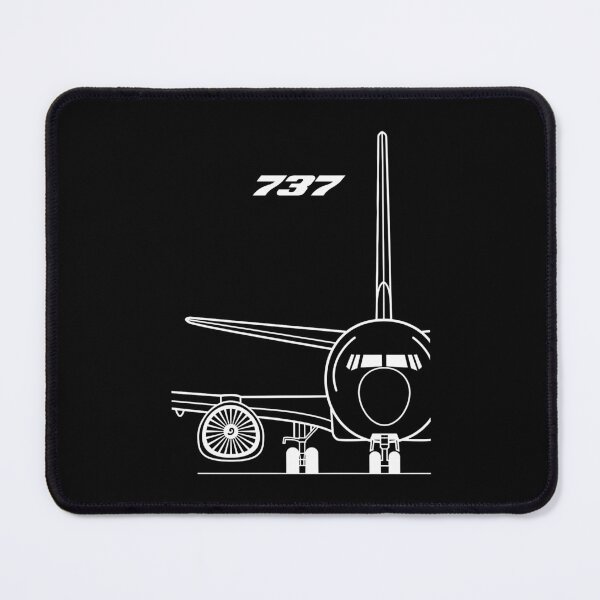 Item preview, 737 Jetliner Front View Typography Art (White Edition) designed and sold by Magazine Combate.