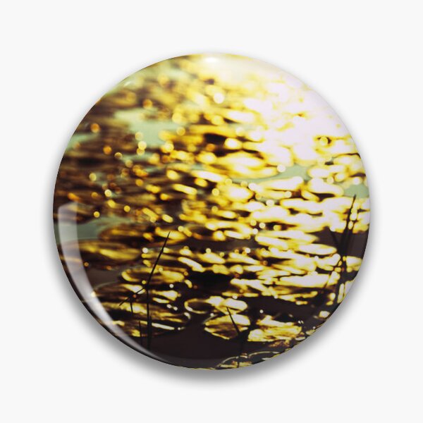 Item preview, Golden Hour Sunlight Glinting on Lily Pads designed and sold by BarbeeOneida.