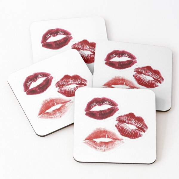 Item preview, Red Lipstick Kiss Marks Pattern Design designed and sold by Mceciliart.