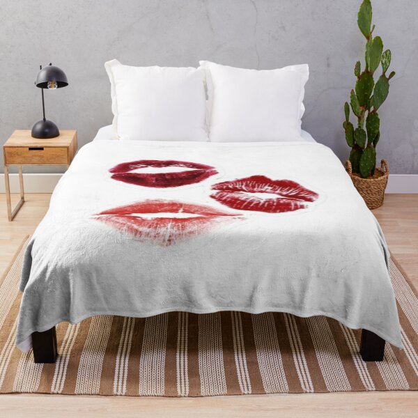 Item preview, Red Lipstick Kiss Marks Pattern Design designed and sold by Mceciliart.