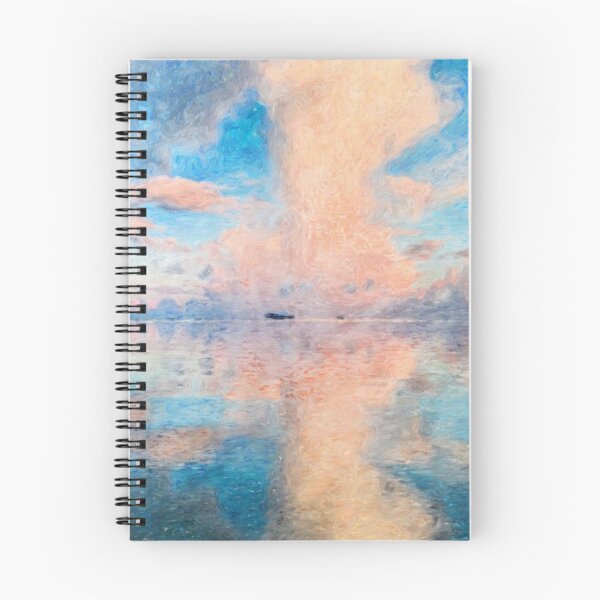 Item preview, Pink and Blue Alcohol Ink Pastel Cloud Abstract Art designed and sold by LuxocaDesigns24.