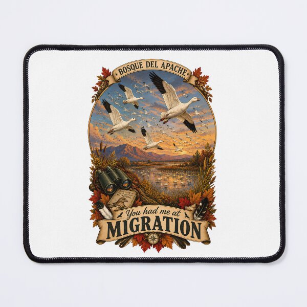 Item preview, Bosque del Apache You Had Me At Migration Snow Geese designed and sold by Neurospicy Trolls.