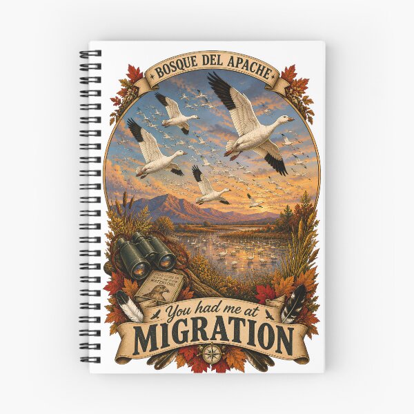 Item preview, Bosque del Apache You Had Me At Migration Snow Geese designed and sold by Neurospicy Trolls.