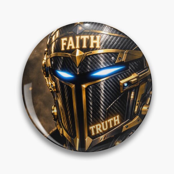 Item preview, Armor of God Sci-Fi Knight Futuristic Cyberpunk Tech Helmet designed and sold by Ink-verse-.