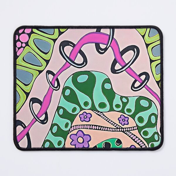 Item preview, Psychedelic Bloom | Abstract Chain Wall Art designed and sold by WonderwildArt.