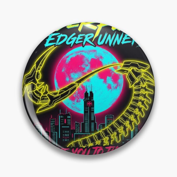 Aperçu de l'œuvre Insigne lunaire des Edgerunners cyberpunk de Sandevistan créée et vendue par sofiz.