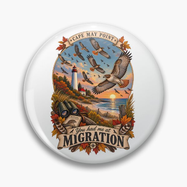 Item preview, Cape May Point You Had Me At Migration Hawk Migration designed and sold by Neurospicy Trolls.