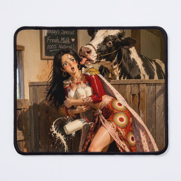 Item preview, Vintage Pin-up "The Milkmaid" designed and sold by East-Blue-Cat.