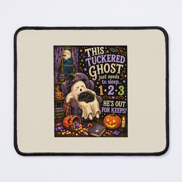 Item preview, This Tuckered Ghost — Halloween Bedtime designed and sold by Novel Works Studio.