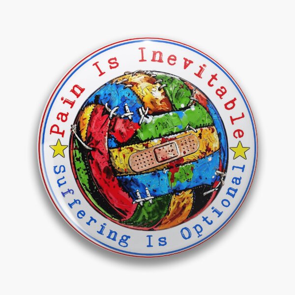 Item preview, PAIN IS INEVITABLE - VOLLEYBALL designed and sold by Pickle Wicked Designs.