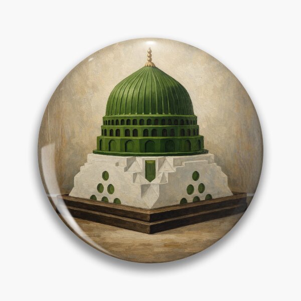 Item preview, The Green Dome of Madina – Sacred Islamic Architecture Art designed and sold by D-Islamic.