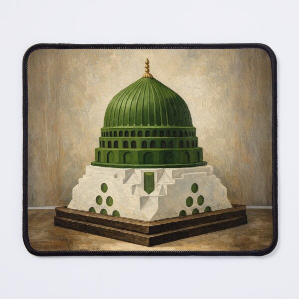 Item preview, The Green Dome of Madina – Sacred Islamic Architecture Art designed and sold by D-Islamic.