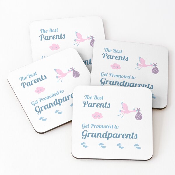 Item preview, The Best Parents Get Promoted to Grandparents – Cute Baby Announcement Design designed and sold by SoulThread Studio.