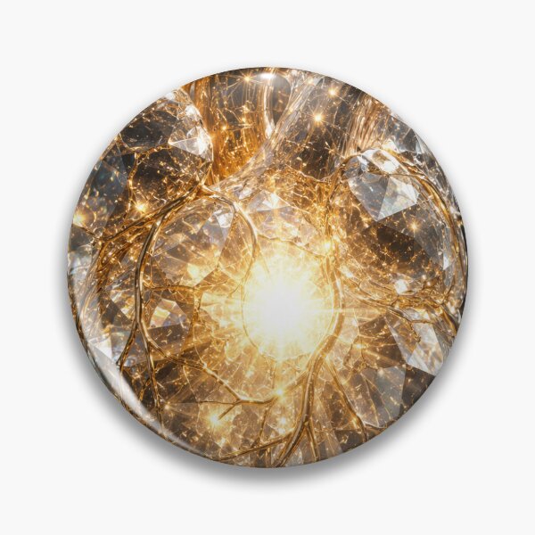 Item preview, Golden Anatomical Heart – Surreal Luxury Gold Glitter Art designed and sold by Ink-verse-.