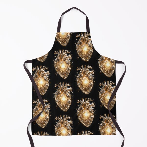 Item preview, Golden Anatomical Heart – Surreal Luxury Gold Glitter Art designed and sold by Ink-verse-.