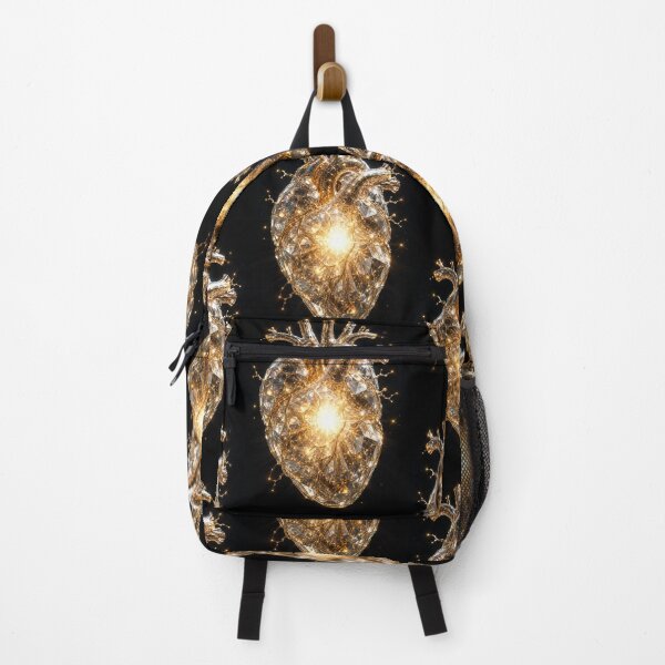 Item preview, Golden Anatomical Heart – Surreal Luxury Gold Glitter Art designed and sold by Ink-verse-.