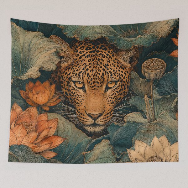 Item preview, Lotus Leopard – Vintage Botanical Art designed and sold by RkskArt.