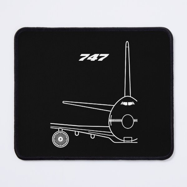 Item preview, 747 Jetliner Front View Typography Art (White Edition) designed and sold by Magazine Combate.
