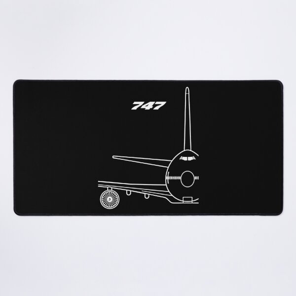 Item preview, 747 Jetliner Front View Typography Art (White Edition) designed and sold by Magazine Combate.