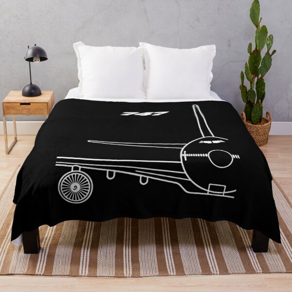 Item preview, 747 Jetliner Front View Typography Art (White Edition) designed and sold by Magazine Combate.