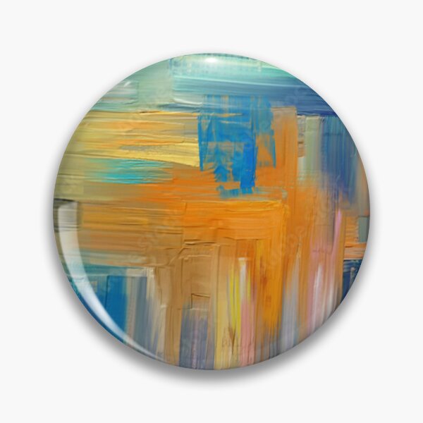 Item preview, Blue and Orange Abstract Oil Painting Texture Wall Art designed and sold by LuxocaDesigns24.