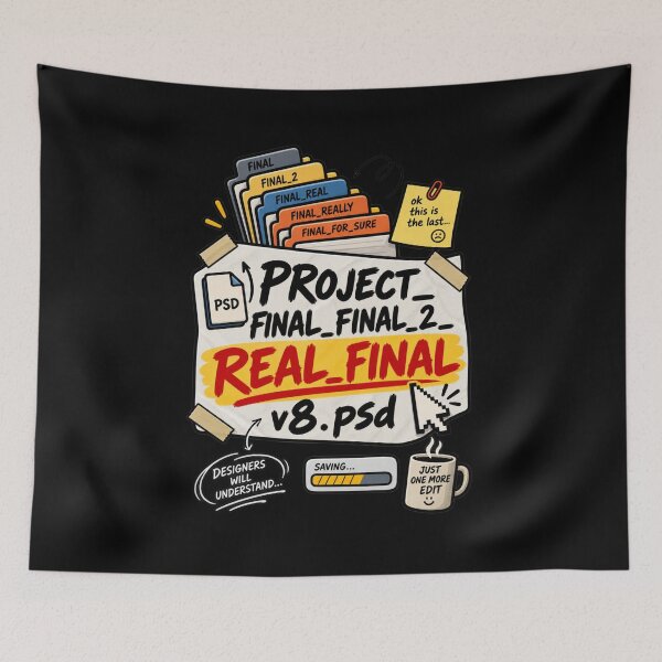 Item preview, Final Final Real Final V8 – Funny Graphic Designer Freelancer designed and sold by GraphiteRealm.