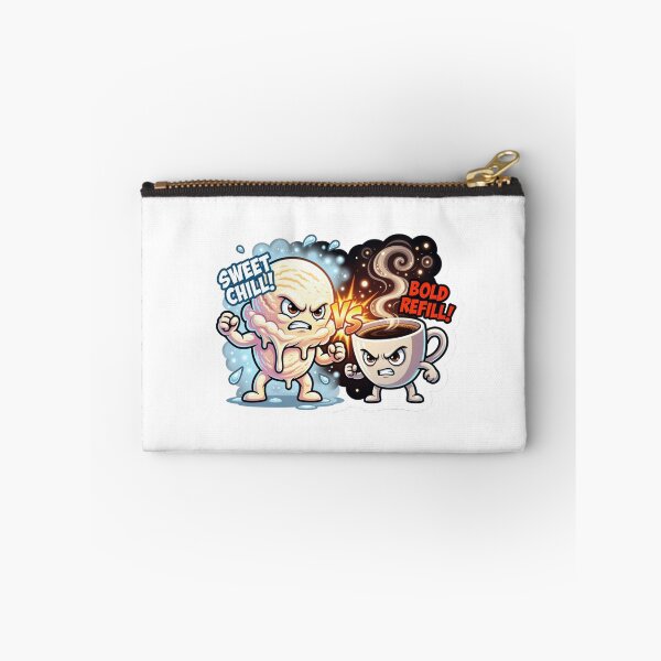Item preview, Ice Cream Scoop Versus Espresso Shot Sticker designed and sold by Imaginarium of Chaos falcon88 .