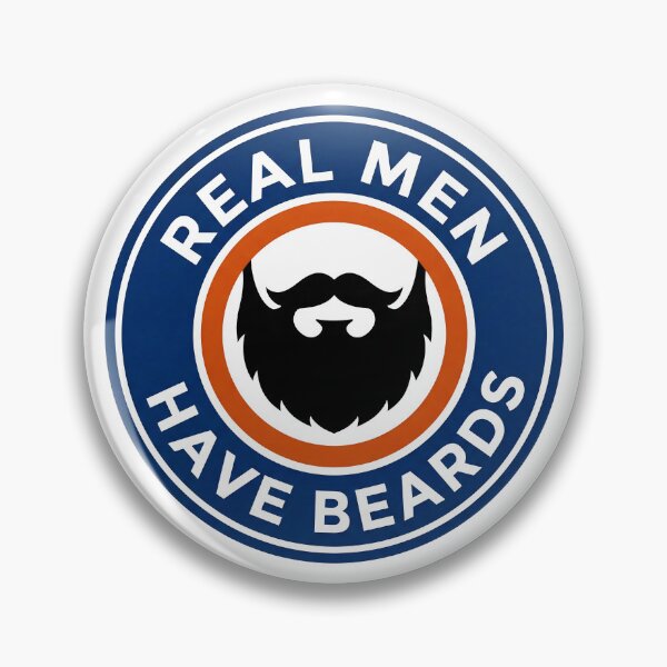 Item preview, Real Men Have Beards Emblem designed and sold by ThreadRiotTees.