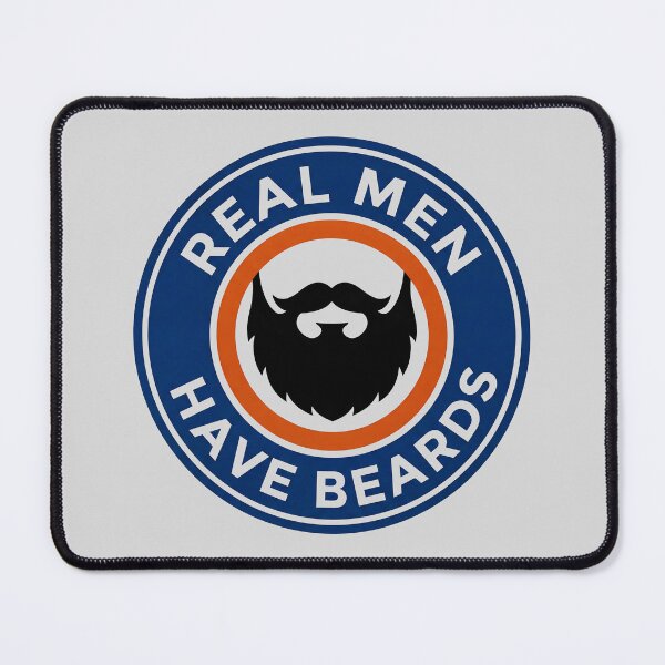 Item preview, Real Men Have Beards Emblem designed and sold by ThreadRiotTees.