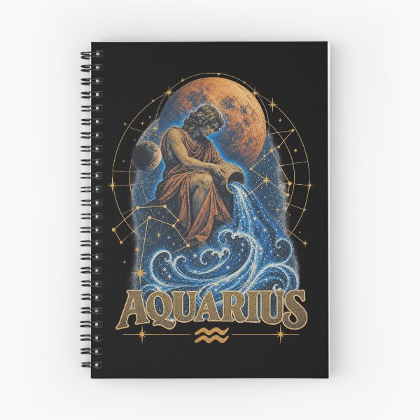 Item preview, Aquarius Zodiac Water Bearer Blood Moon Vintage Astrology Design designed and sold by Cary-s.