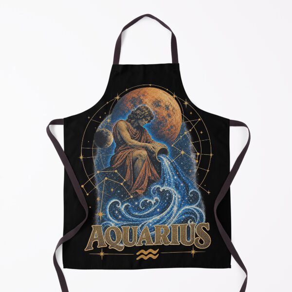 Item preview, Aquarius Zodiac Water Bearer Blood Moon Vintage Astrology Design designed and sold by Cary-s.